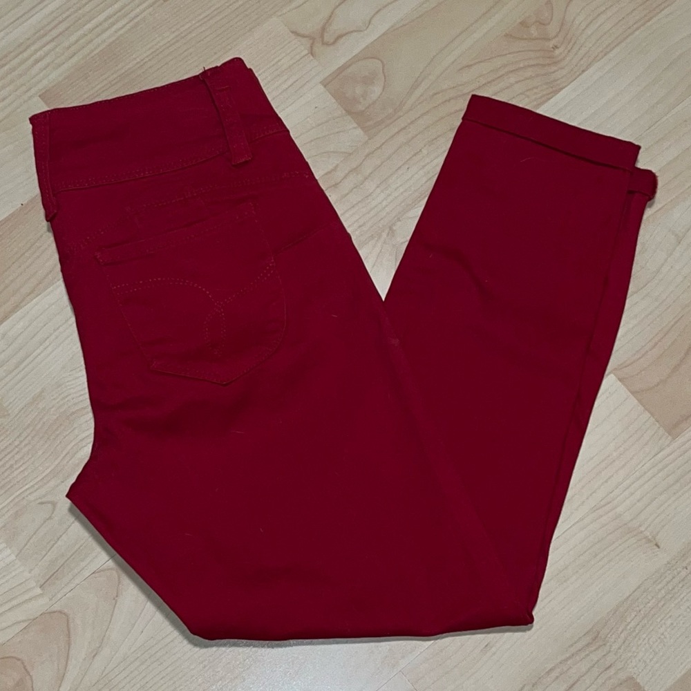 Royalty for Me Women’s Red 3 Button Low Rise Ankle Jeans Size 6